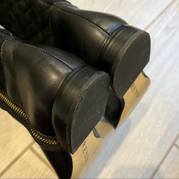 Renvy Black Melina Over The Knee Quilted Boots - Picture 12 of 13